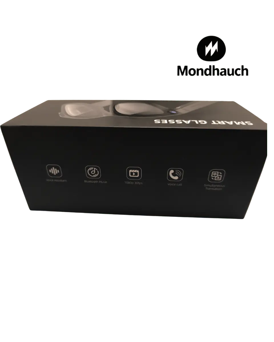 Mondhauch Intelligente Brille – AI Smart Glasses mit 8MP Sony Kamera - MONDHAUCH CH